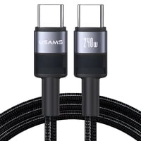 Usams - Cable Usb Tipo C A Usb Tipo C Para Iphone 15 16 17 Samsung 240W 1,2M Sj727
