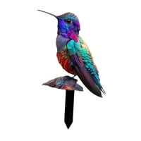 Ioensy - 2D Flat Hummingbird Decorative Garden Stake Bird Para Patio De Patio Trasero