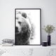 thumbnail image 2 of Póster de fotografía de animales salvajes con arte de pared de oso blanco y negro, impresión moderna minimalista, pintura en lienzo de oso grizzly, decoración de habitación, 50 x 70 cm, sin marco, 2 of 6