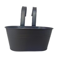 Decogreen - Colgante Doble Metalico Negro