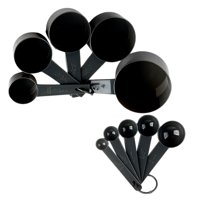 Magideal - De Tazas De Cucharas Medidoras De Plástico Piezas, Utensilios De Cocina, Cucharas De , Cucharas Medidoras, De Cucharas Medidoras , Negro