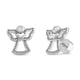 thumbnail image 1 of Aro de Angel de la Guarda con Circones Transparentes de Plata 925, 1 of 2