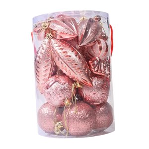Bothyi - 21 Piezas Bolas De Navidad Adornos Adornos Para Fiesta Interior Aniversario Oro Rosa