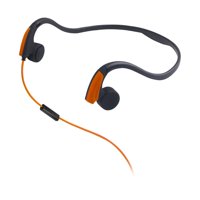 Magideal - Control De Voz De Auriculares Con Cable De Conducción Ósea Para Ejercicio Libre , Naranja