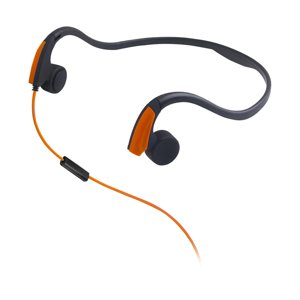 Magideal - Control De Voz De Auriculares Con Cable De Conducción Ósea Para Ejercicio Libre , Naranja