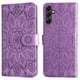 thumbnail image 3 of Funda tipo cartera FOXDOCK para Samsung Galaxy A14 5G , diseño girasol en relieve, cuero PU, cierre magnético, soporte y tarjetero, 3 of 5
