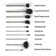 thumbnail image 3 of Set de brochas de maquillaje Jerome Alexander 10 piezas con estuche vegano, 3 of 4