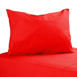 Sueño Blanco - Juego De Sabanas, Single, Color Rojo, 144 Hilos