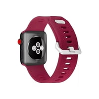 Genérico - Correa Compatible Iwatch Apple Watch 42/44/45Mm-S Vinotinto
