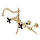 thumbnail image 1 of Grifo Kingston Brass Duchess de puente para montaje en pared con rociador, 1 of 1