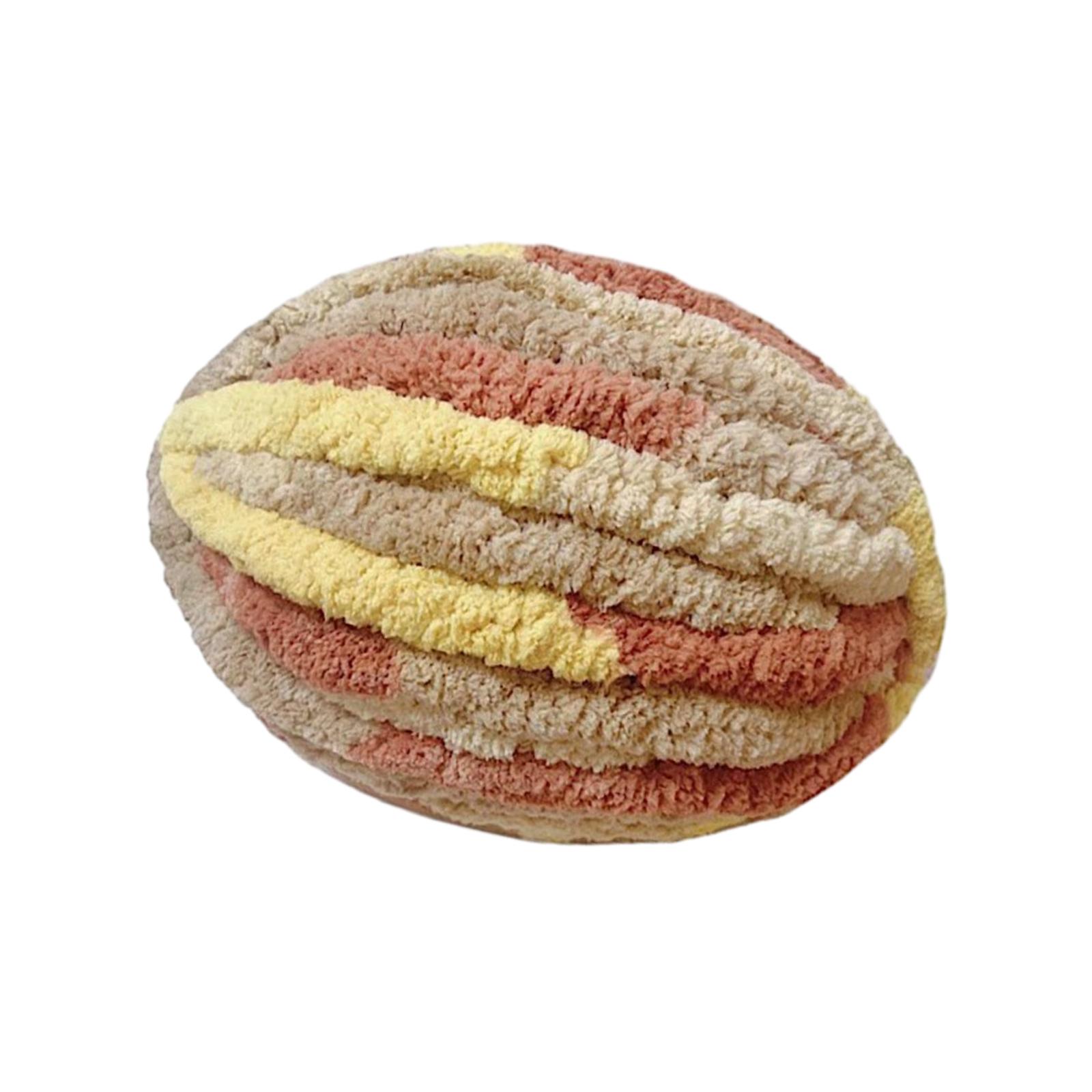 Magideal - Hilo Grueso Y Grueso, Hilo De Lana Grueso, Hilo De Poliéster Suave, Hilo Para Tejer Brazos, Hilo De Peso, Hilo De Punto Para Manta/Suéter/Tejido De , Naranja Beige Naranja