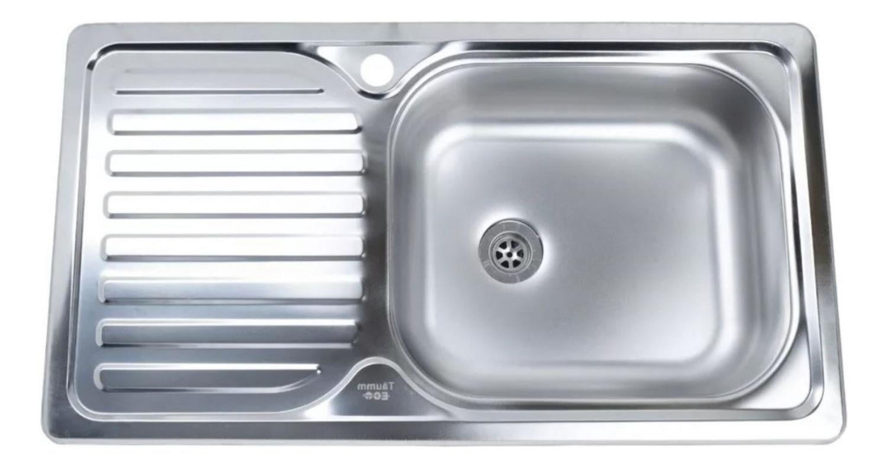 Taumm - Lavaplatos Simple Empotrado 80X44 Cm Secador Izquierdo