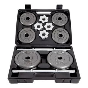 Set Mancuernas 20Kg Live Up Con Maleta