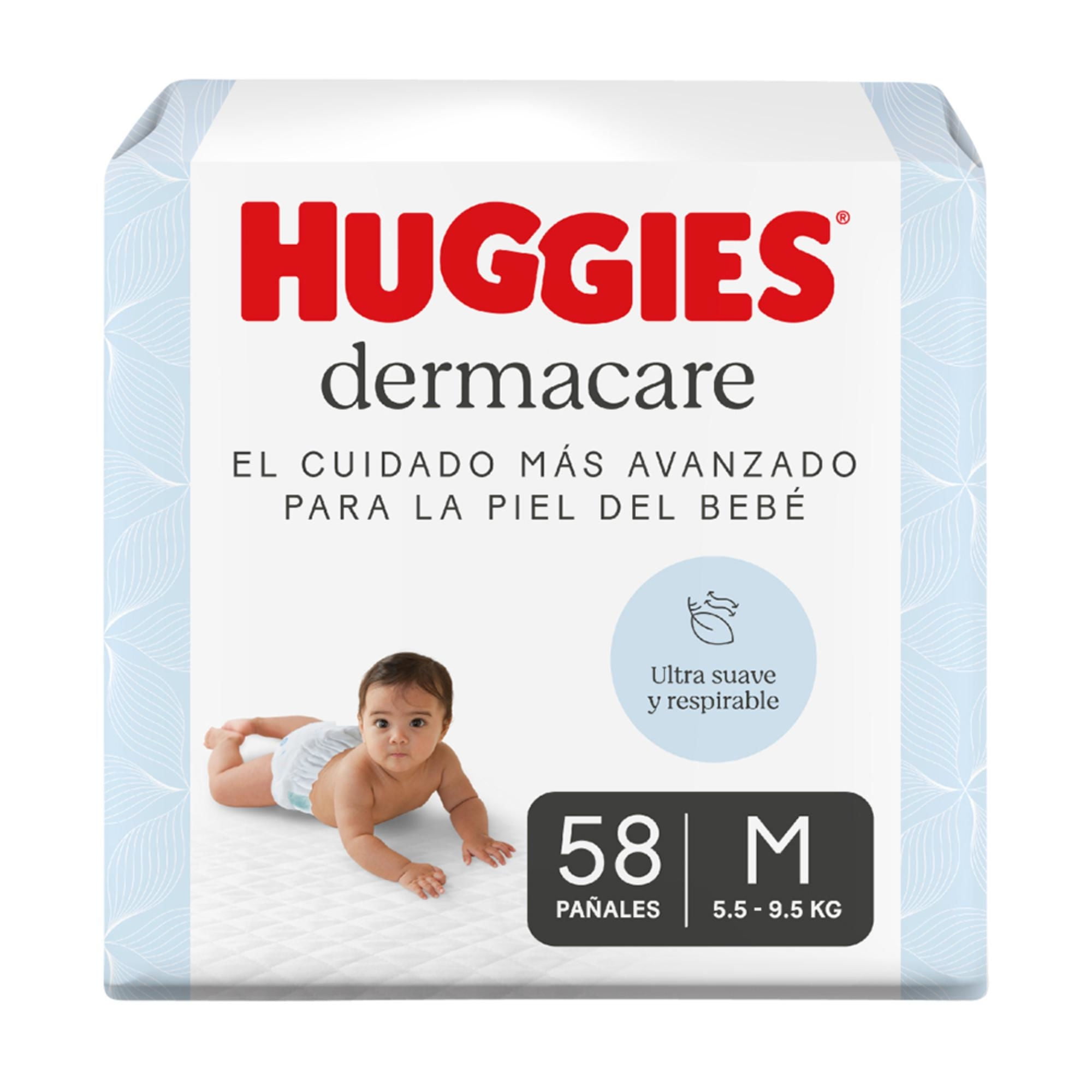 Pañales Dermacare Etapa 2/m Cuidado Mas Avanzado Para La Piel 58 Un Huggies
