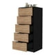 thumbnail image 4 of Comoda 5 Cajones Fm-002n - Negro, 4 of 7