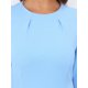 thumbnail image 5 of INSPIRE CHIC Vestidos de Iglesia para Mujeres Formales con Mangas Acampanadas Cuello Redondo Largo a la Rodilla Vestido Línea A con Bolsillos M Azul Cielo, 5 of 6