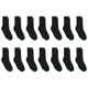 thumbnail image 2 of Calcetines Crew Soft Para Mujer Que Absorben La Humedad Paquete De 14 Negros, 2 of 3