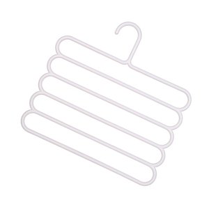 Bothyi - Pantalones Pantalones Perchas Para Armario Ahorro De Espacio Antideslizante Para Pantalones Corbatas Blanco