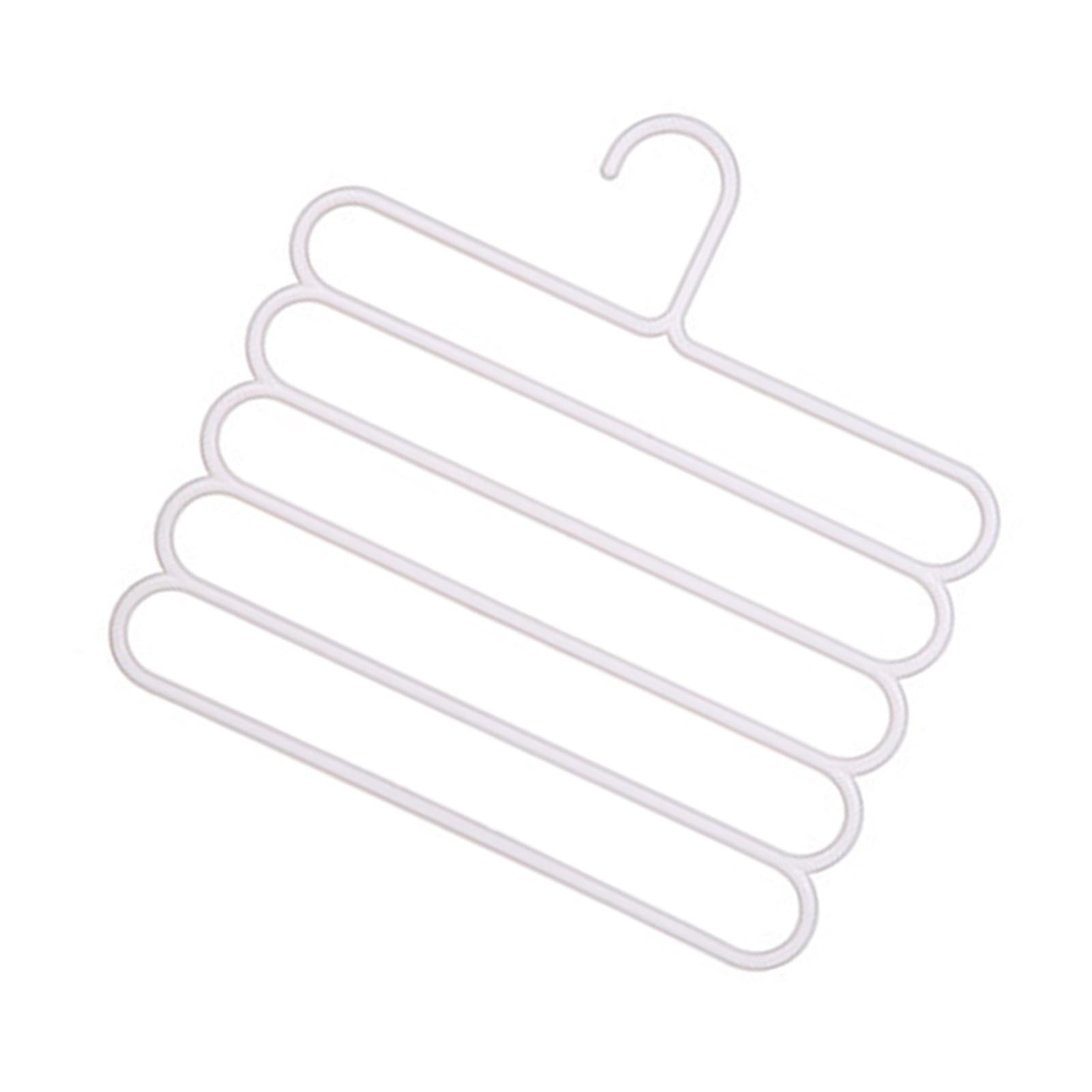 Bothyi - Pantalones Pantalones Perchas Para Armario Ahorro De Espacio Antideslizante Para Pantalones Corbatas Blanco