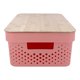 thumbnail image 3 of Cesto De Ropa 11L CH00329 Tapa Bambú Rosado, 3 of 5