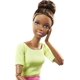thumbnail image 5 of Camiseta plegable con bloques de color verde con diseño de muñeca Barbie hecha para moverse, 5 of 6