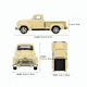 thumbnail image 4 of SUV Chevrolet 3100 Pick Up Escala 1:60 - Welly, 4 of 5