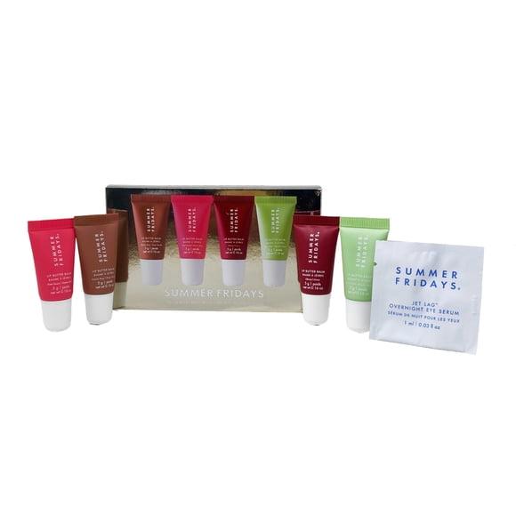 Set de bálsamo labial Summer Fridays, vainilla, beige y guayaba rosa