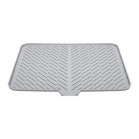 Bothyi - Alfombrilla Para Secar Platos Tabla Para Secar Utensilios Compacta Antideslizante Evita Que El Agua Se Hunda Alfombrilla Gris