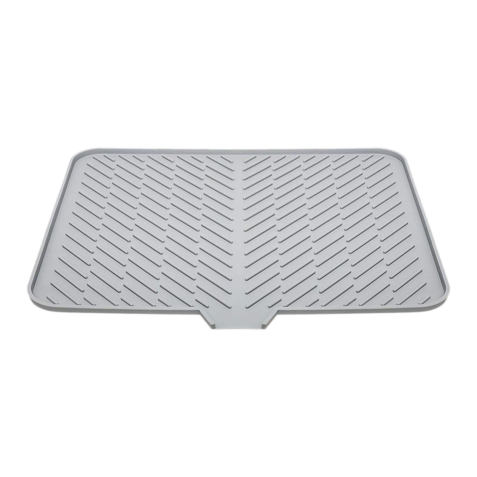 Bothyi - Alfombrilla Para Secar Platos Tabla Para Secar Utensilios Compacta Antideslizante Evita Que El Agua Se Hunda Alfombrilla Gris