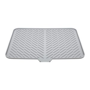 Bothyi - Alfombrilla Para Secar Platos Tabla Para Secar Utensilios Compacta Antideslizante Evita Que El Agua Se Hunda Alfombrilla Gris