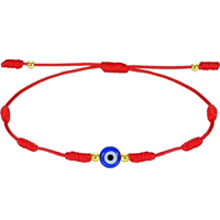 Genérico - Pulsera Hilo Rojo Ojo Turco Protección
