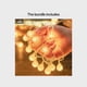 thumbnail image 1 of Christmas Lights 118.11inch Crystal Balls LED Fairy String Lights Christmas Decoration Garland Festoon Led Light Room Decor Navidad Noel 2022 New Year USB/Battery Power LED Ball Garland Lights Waterpr, 1 of 3