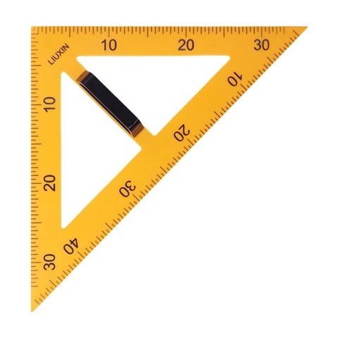 Bothyi - Equipo De Geometría Matemática, Regla De Geometría Matemática Para Dibujar Dibujos, Pizarra, 45 Triángulos