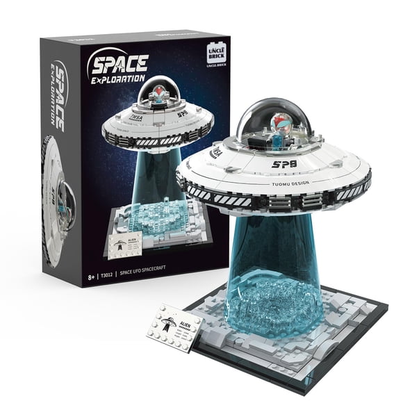 Set de construcción UNCLE BRICK Nave Espacial OVNI para niños de 8 a 12 años