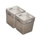 thumbnail image 4 of 2x Caja Organizadora Para Refrigerador, Caja De Puerta Lateral Para Refrigerador, Gabinetes De Frutas, Gris, 4 of 5