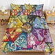 thumbnail image 2 of Comforter Set Queen Size Pokmon - Eevee's Stained Glass Set with 2 Pillowcases for All SeasonsBedding Set 3pcs for Kids Boys Girls Bedroom Decor Bed Sheets, 2 of 5