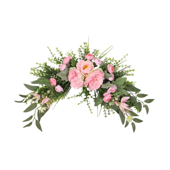 Arco De Boda Con Flores Artificiales Para Dintel De Porche Y Jardín, Color Rosa