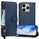 thumbnail image 1 of FOXDOCK Funda Tipo Cartera para T-Mobile T Phone 3 Cuero PU con Cremallera y Correa de Muñeca, Ranuras para Tarjetas, Soporte Plegable, Cierre Magnético, 1 of 5