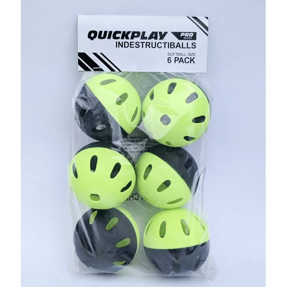 Bolas Indestructibles QUICKPLAY para Softbol - Pack de 6