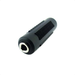 Adaptador Copla Plug 3.5Mm Hembra Hembra Cambiador De Genero Negro
