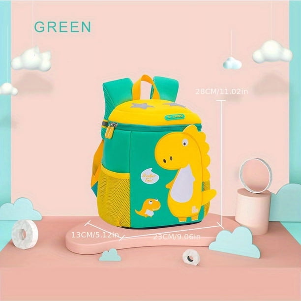Kindergarten Primary School Cartoon Schoolbag Boys Girls Cute Dinosaur Backpack Waterproof Large Capacity Schoolbag Outdoor Travel Backpack School Season Gift