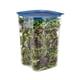 thumbnail image 3 of Recipiente Graduado Cuadrado Policarbonato 22 Litros. Con Tapa Azul, 3 of 4