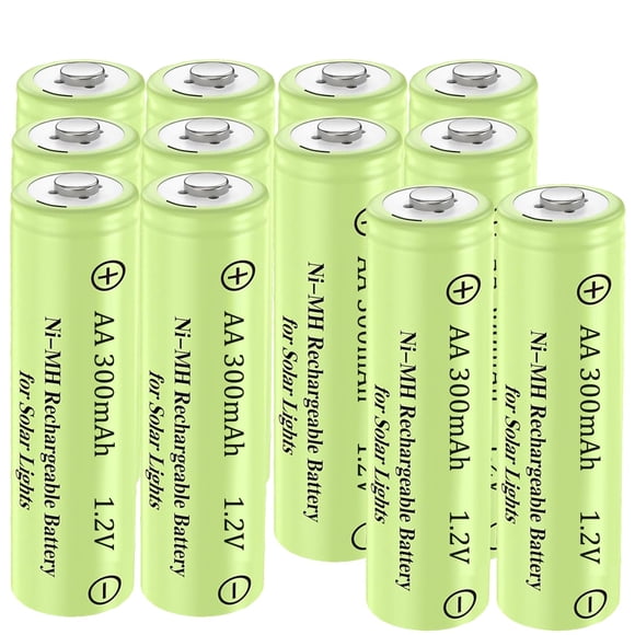 Pilas recargables Betmaxful AA 1.2 V 300 mAh (12 paquetes)