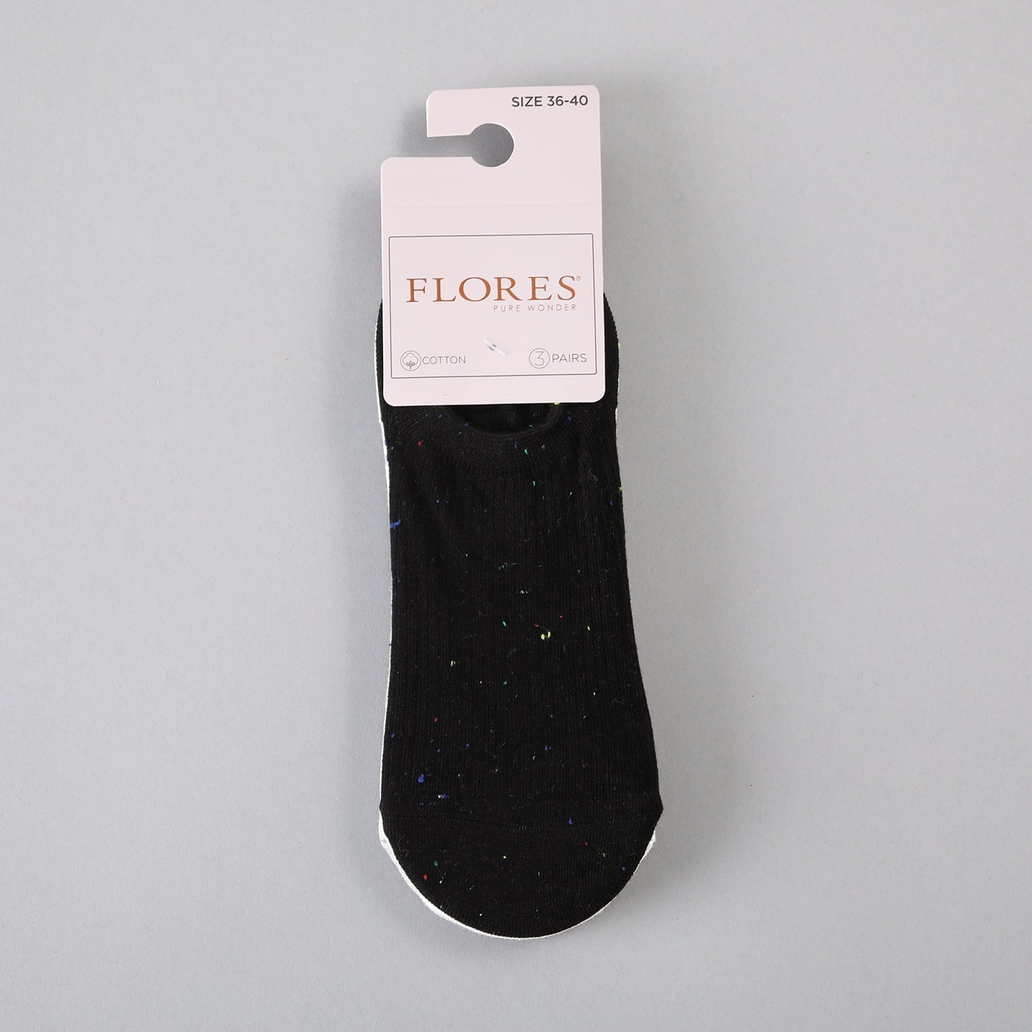 Calcetin 3x Pack Invisible Flores Mujer 50768-2