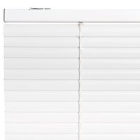 Bertex - Persiana De Aluminio Color Blanco, Alto Ajustable Máximo De 140 Cm X Ancho A Elección Para Sala, Living, Oficina O Escritorio (105 Cm De Ancho X 140 Cm De Alto)