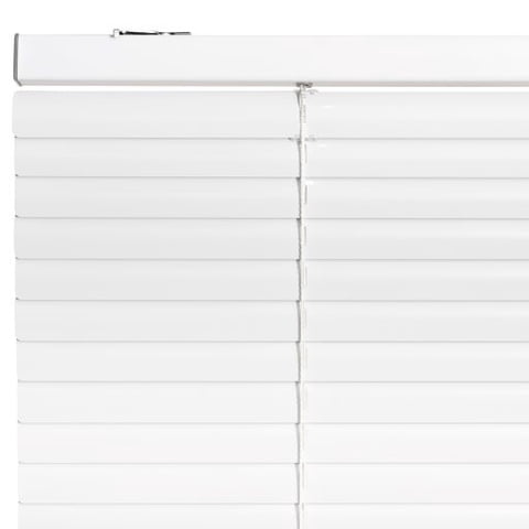 Bertex - Persiana De Aluminio Color Blanco, Alto Ajustable Máximo De 140 Cm X Ancho A Elección Para Sala, Living, Oficina O Escritorio (85 Cm De Ancho X 140 Cm De Alto)