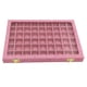 thumbnail image 3 of 54 Rejillas Tapa Transparente Joyería Bandeja Escaparate Exhibición Almacenamiento Caja De Lino Rosa, 3 of 3