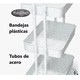 thumbnail image 4 of Carrito Organizador Multiuso 3 Niveles Organizador de plastico BLANCO, 4 of 5