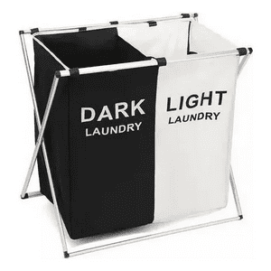 Genérico - Canasto Ropa Sucia Plegable 2 Espacios