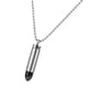 thumbnail image 3 of Colgante De Acero Inoxidable Cremación Ceniza Urna Collar Cadena De Cuentas Negro, 3 of 3
